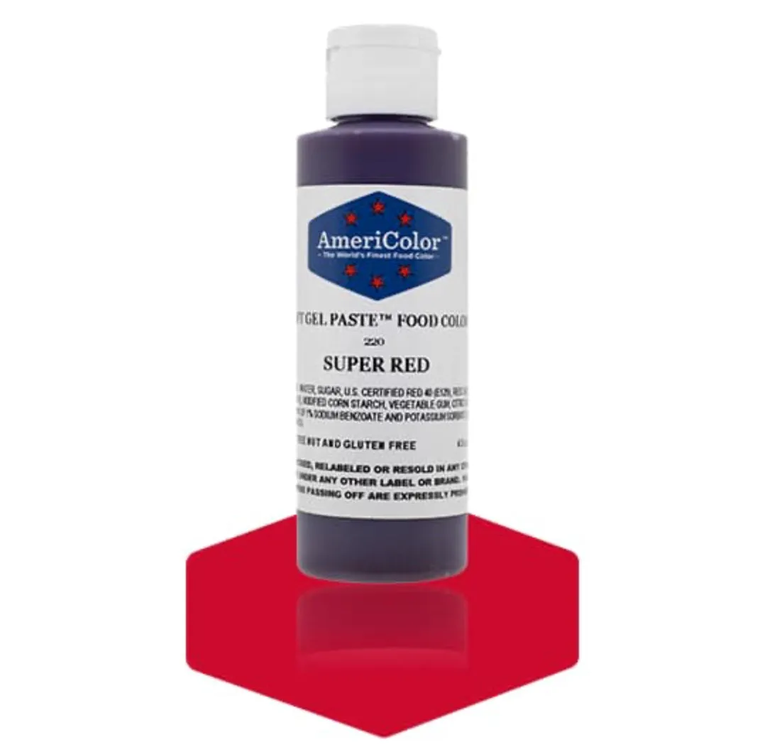 220 super red soft gel paste AmeriColor