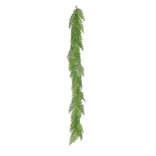 6' Decorative Green Artificial Fresh Narrow Fern Garland