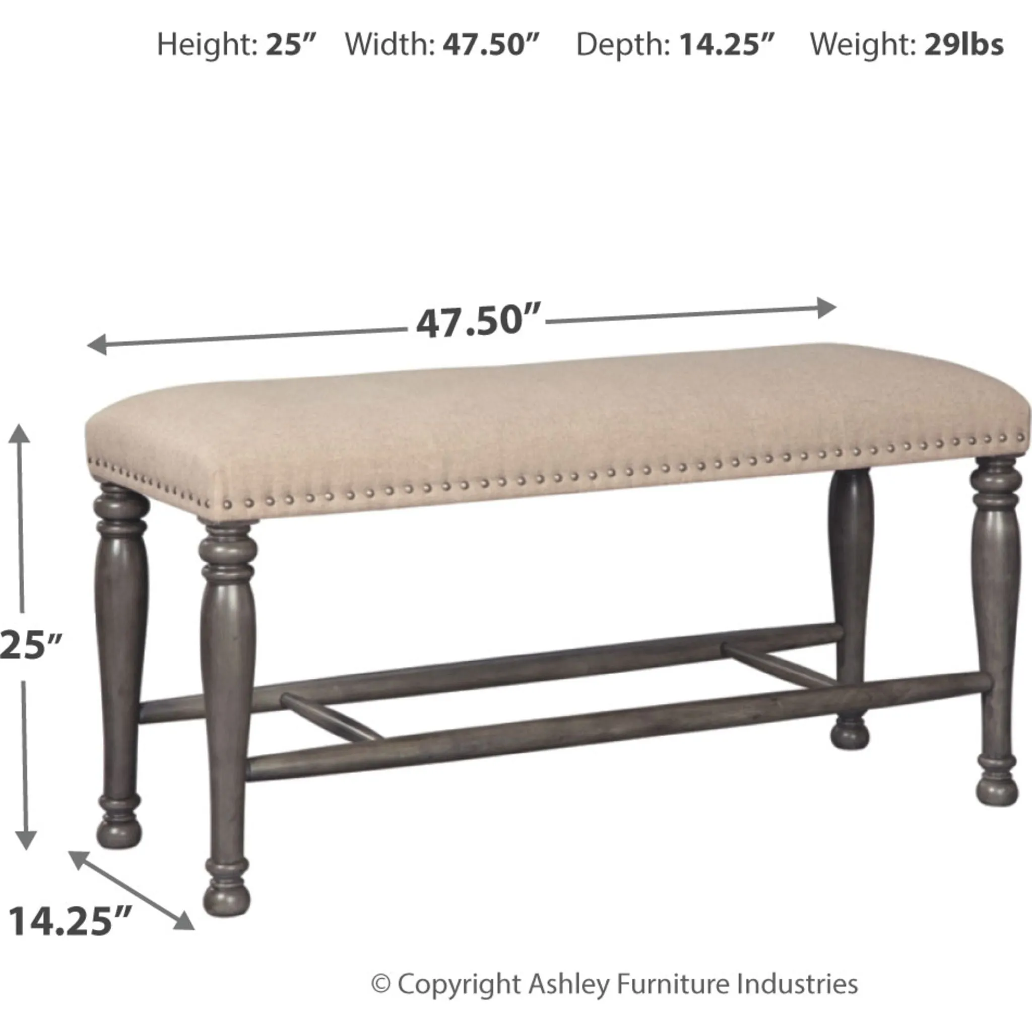 Audberry Double UPH Bench (1/CN)