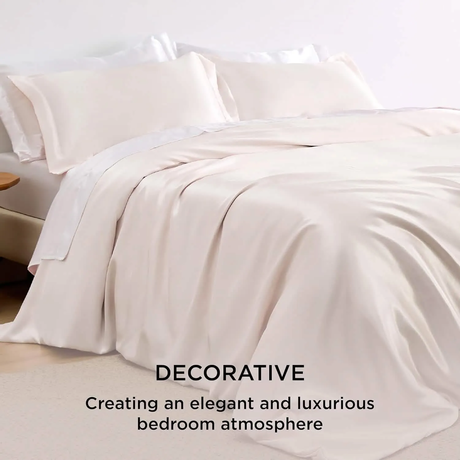 Bedsure Satin Duvet Cover Set