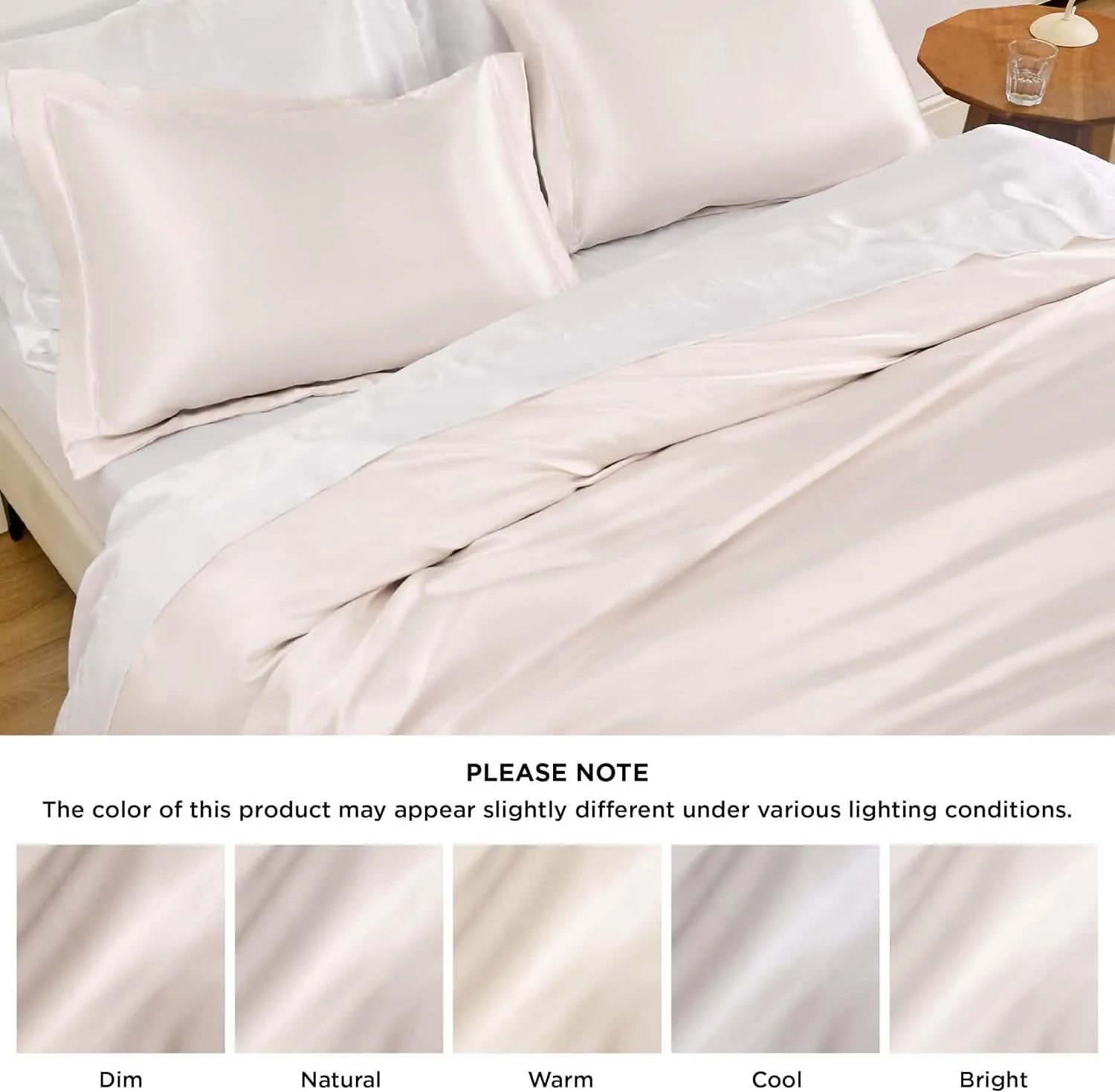 Bedsure Satin Duvet Cover Set