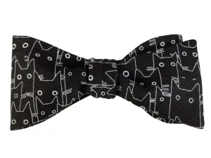 Black Cats Bow Tie