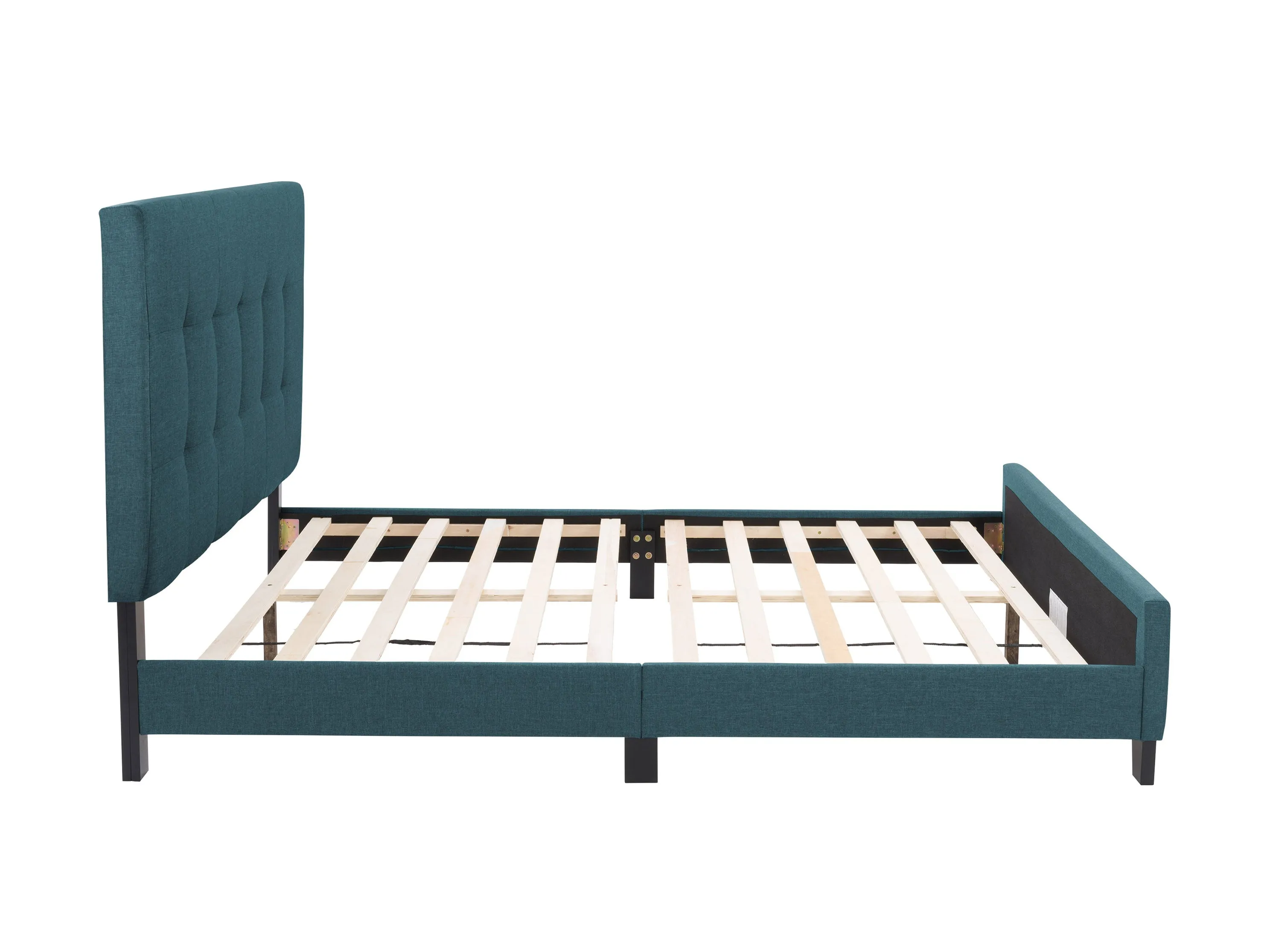 Blue Queen Panel Bed