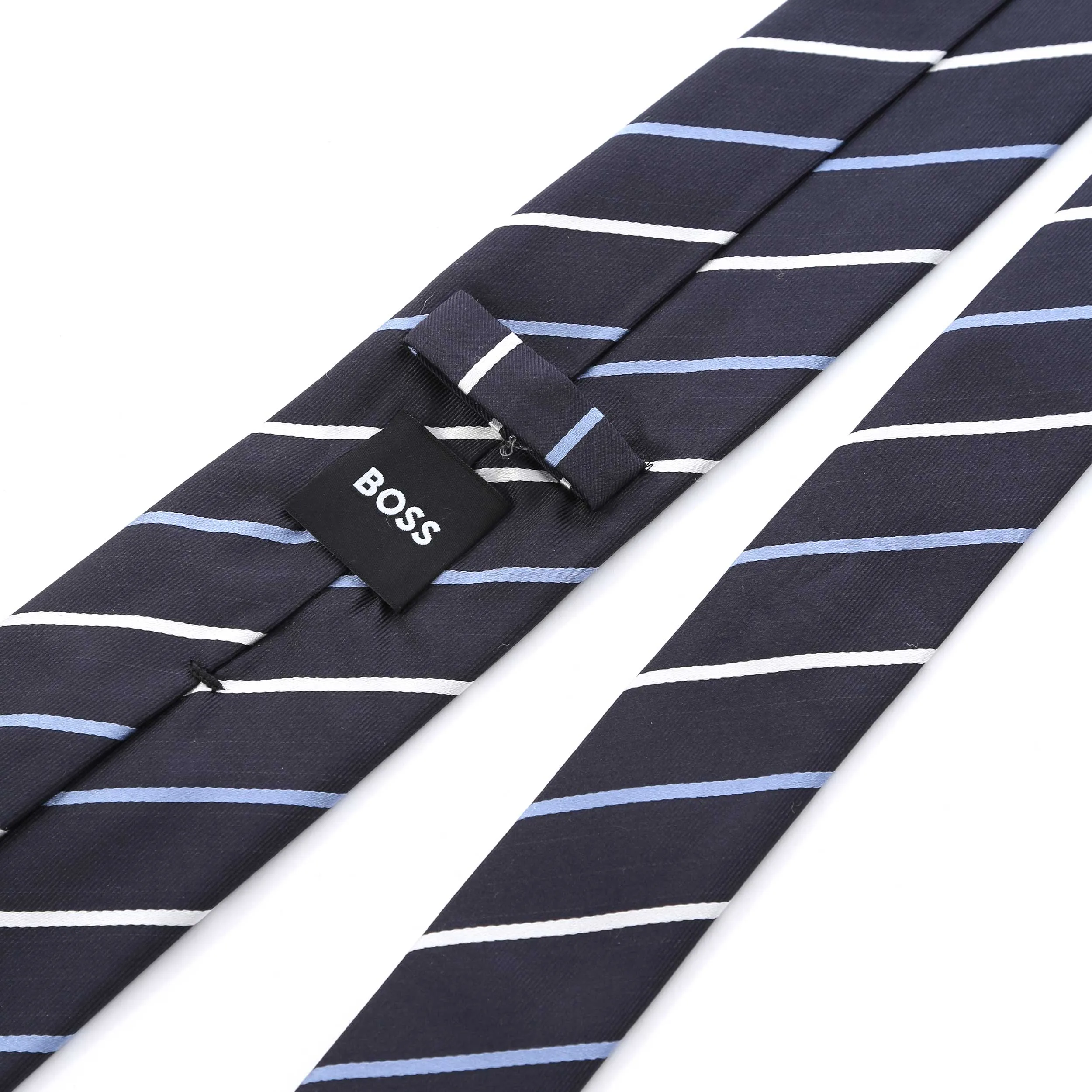 BOSS H Tie 7.5cm Tie in Navy Stripe