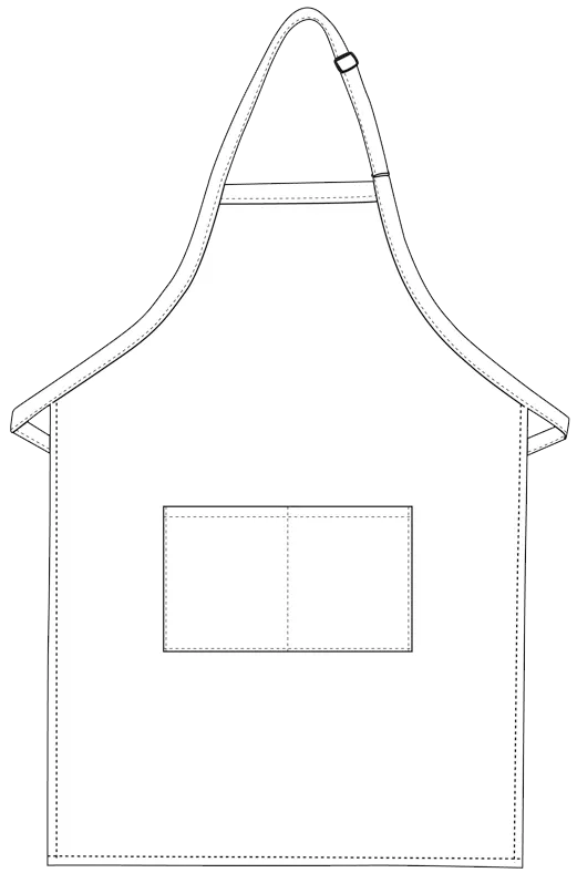 Brown Deluxe XL Butcher Adjustable Apron (2 Pockets)