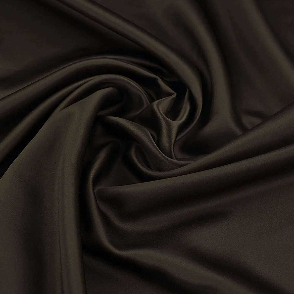 Chocolate Brown Satin Fabric 96519