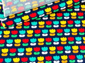 Colourful Tulips - Cotton Poplin Patchwork