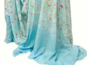 Cotton Mix Single Border - Glistening Floral