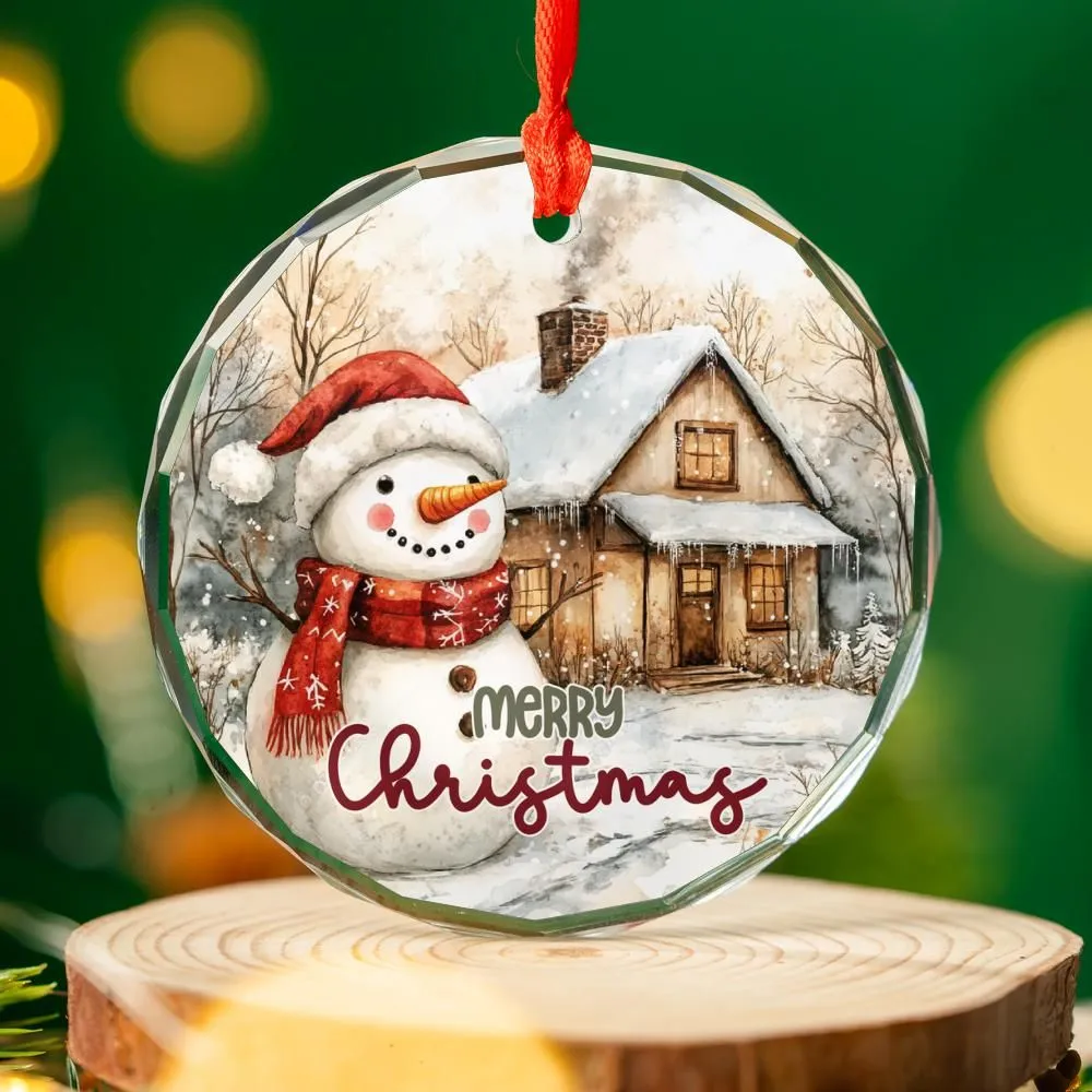 Country Christmas Snowman ornament-0102