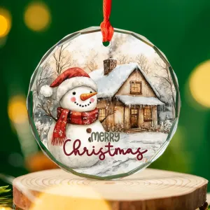 Country Christmas Snowman ornament-0102