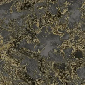 Debona Liquid Marble Charcoal Wallpaper - 6357