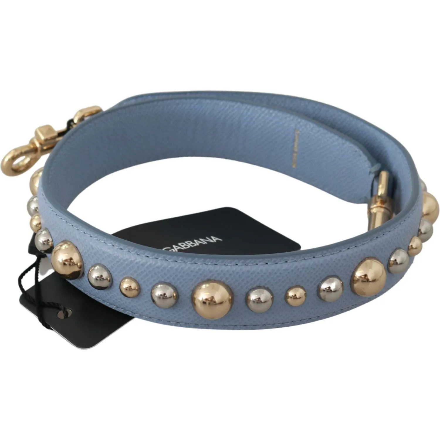 Dolce & Gabbana Elegant Blue Leather Shoulder Strap