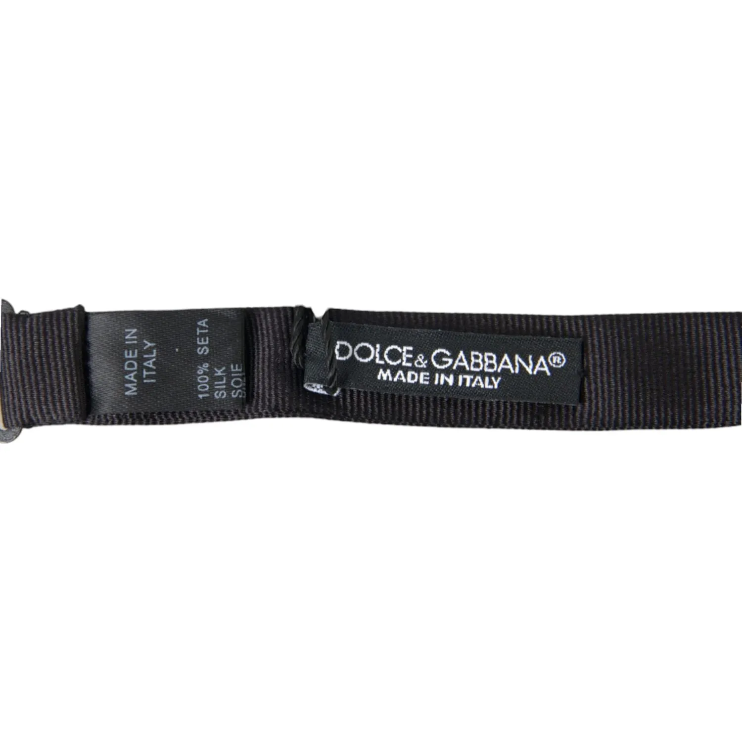 Dolce & Gabbana Elegant Silk Black Bow Tie for Sophisticated Style