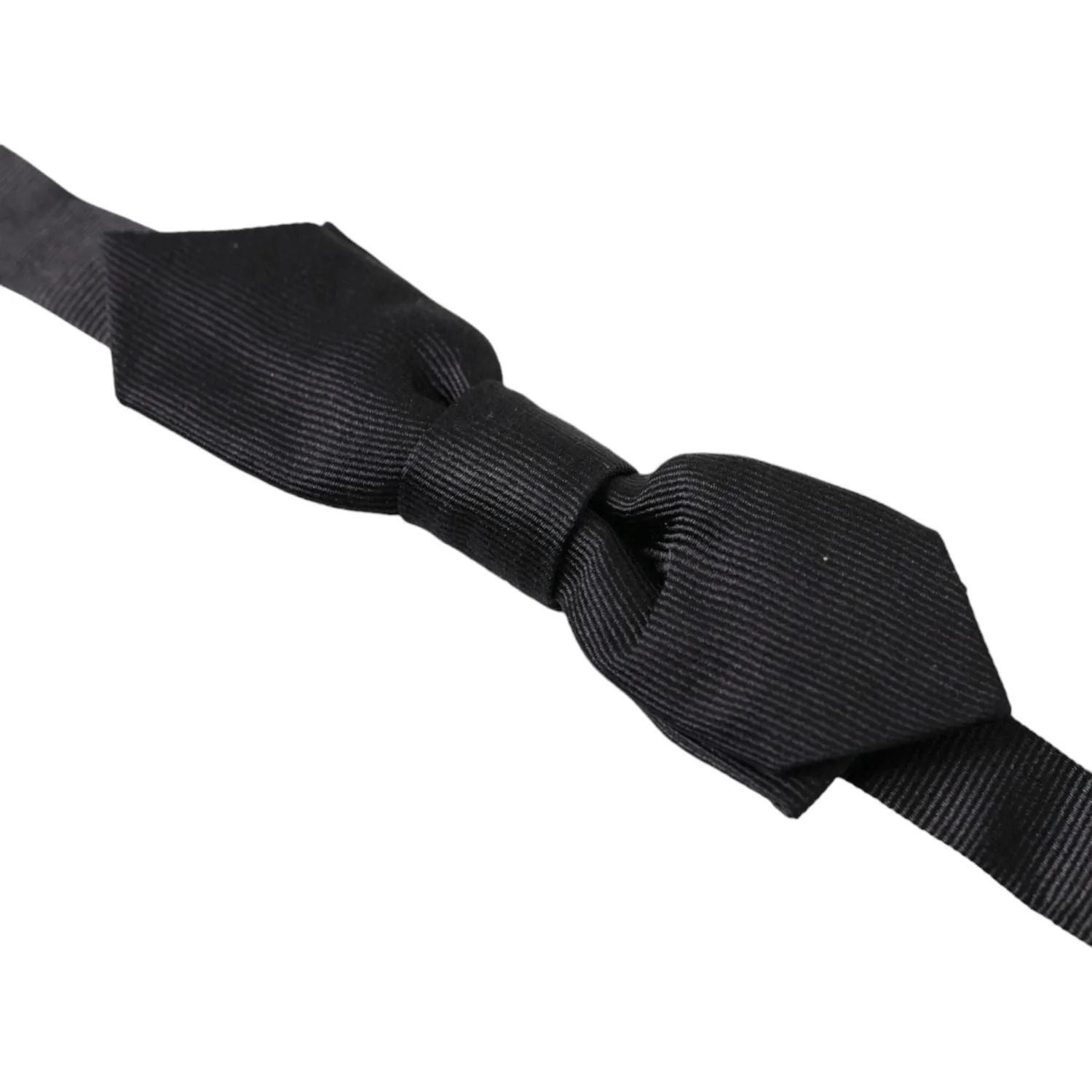 Dolce & Gabbana Elegant Silk Black Bow Tie for Sophisticated Style