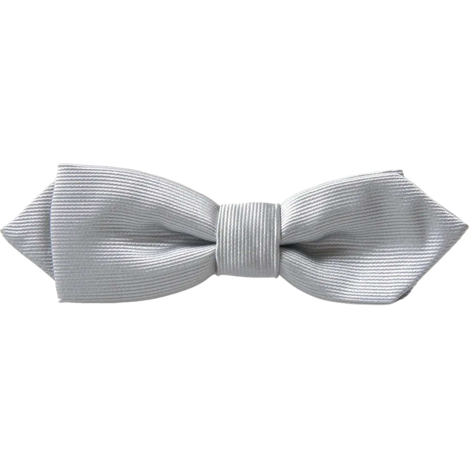 Dolce & Gabbana Elegant Silk Bow Tie in Grey