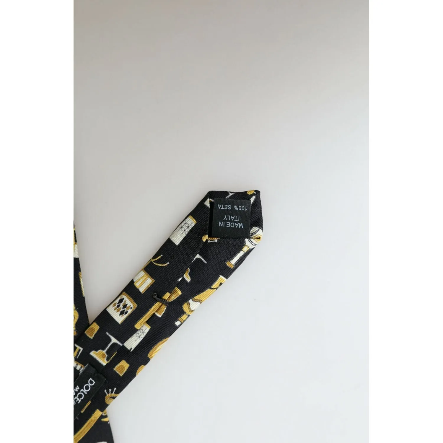 Dolce & Gabbana Exclusive Silk Tie with Musical Print