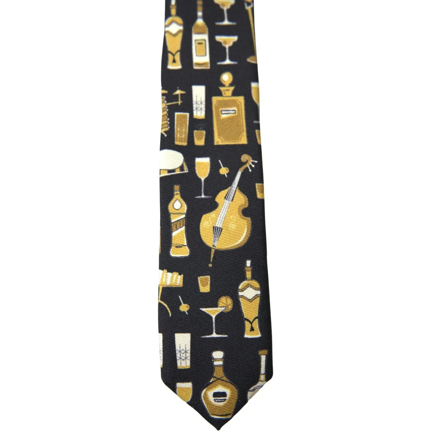 Dolce & Gabbana Exclusive Silk Tie with Musical Print