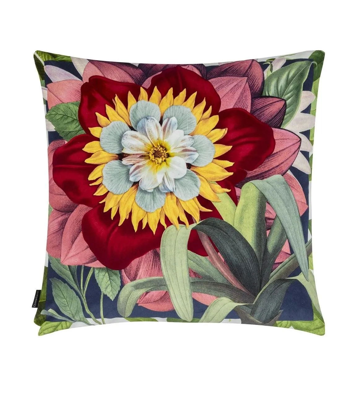 Double sided pillow FLOWERWORKS CAMELIA cotton satin