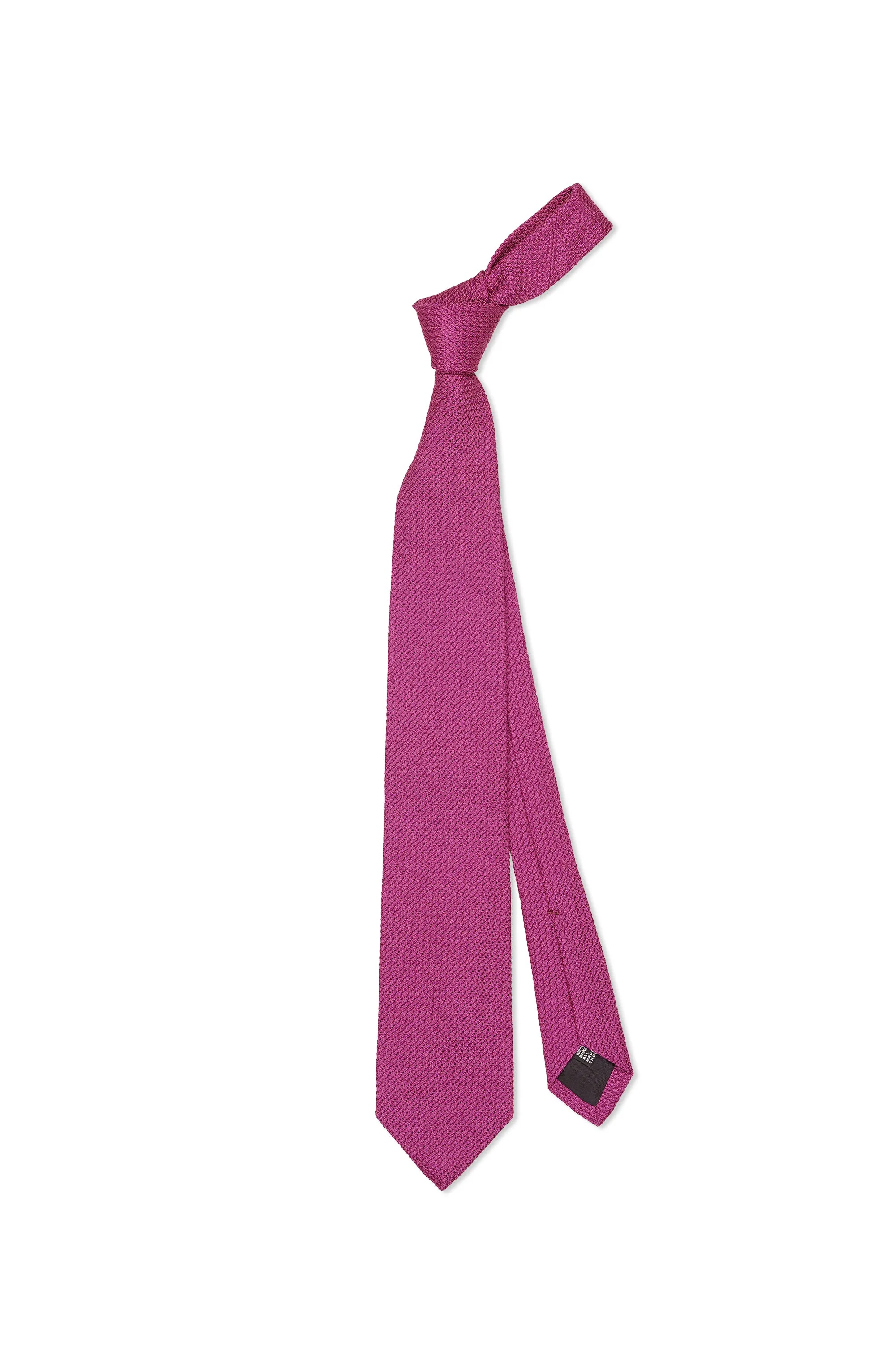 Drake's Grossa Grenadine Fuchsia Silk Knit Tie