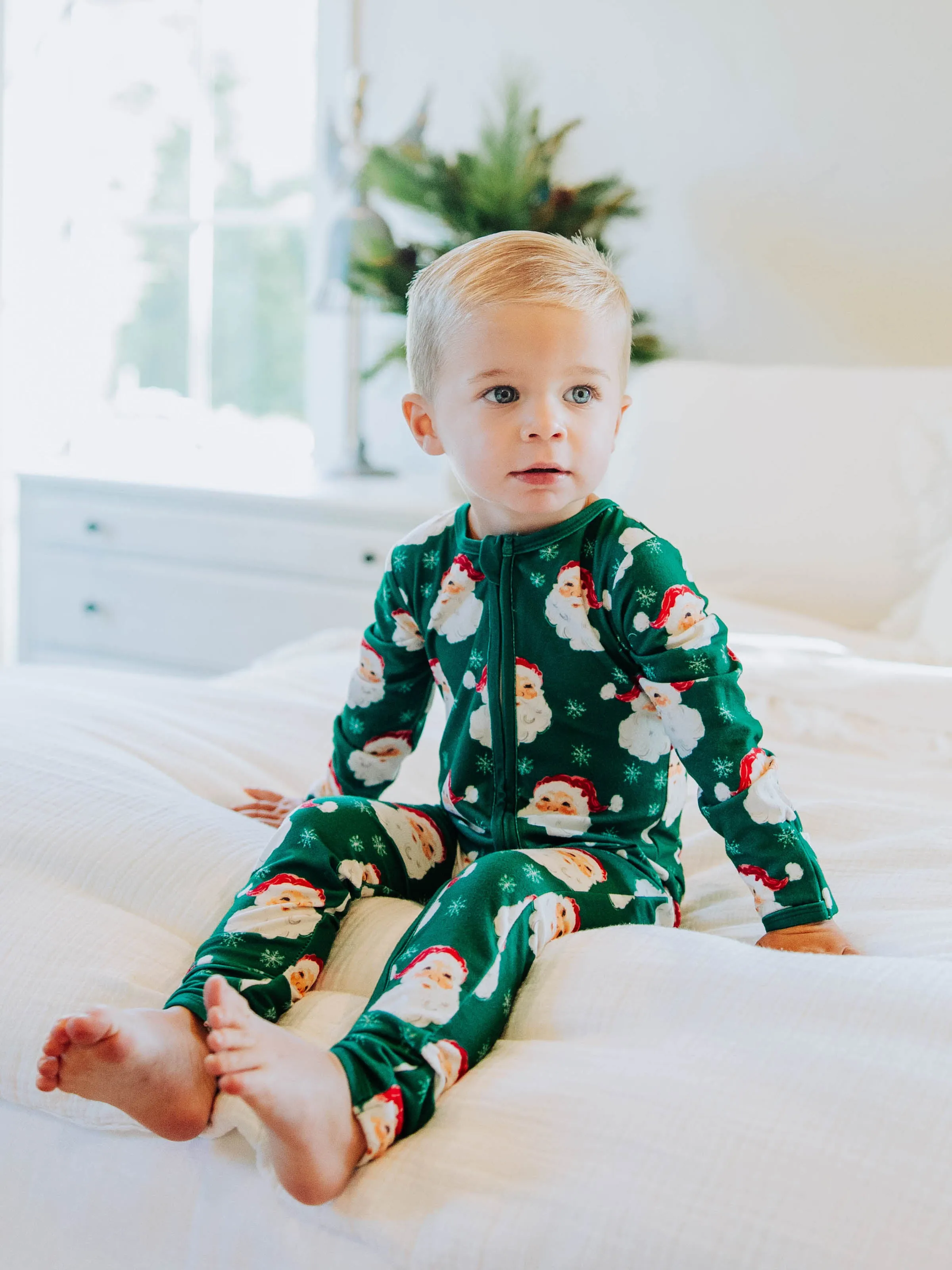 Dreamer Layette - Jolly St Nick in Green