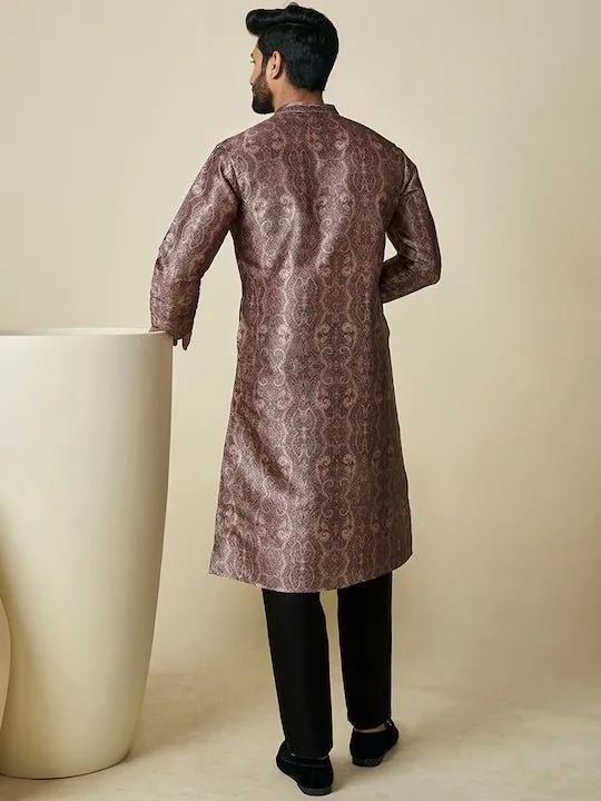 Ethnic Motif Printed Straight Kurta