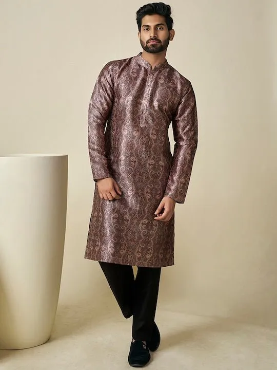 Ethnic Motif Printed Straight Kurta