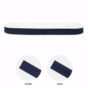 Extra Wide Double Folded Bias - Navy - 16mm - 25 meters