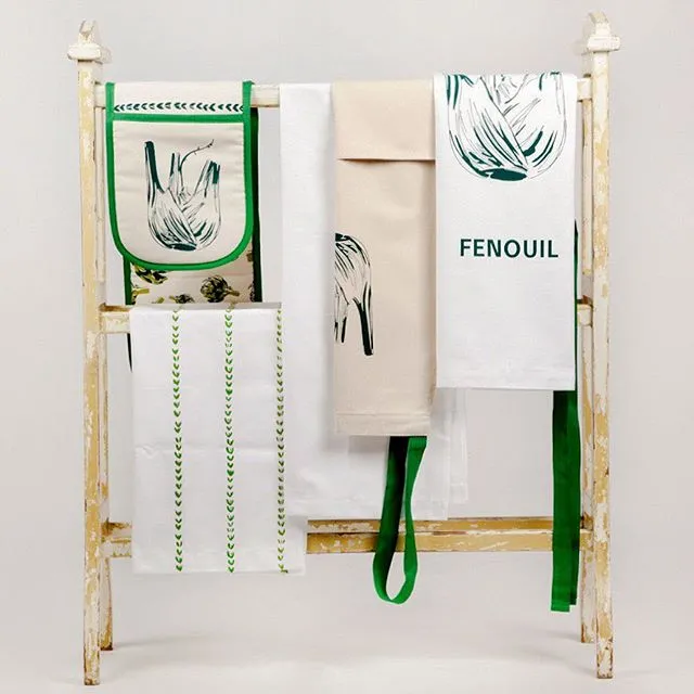 Fennel Apron - screen printed