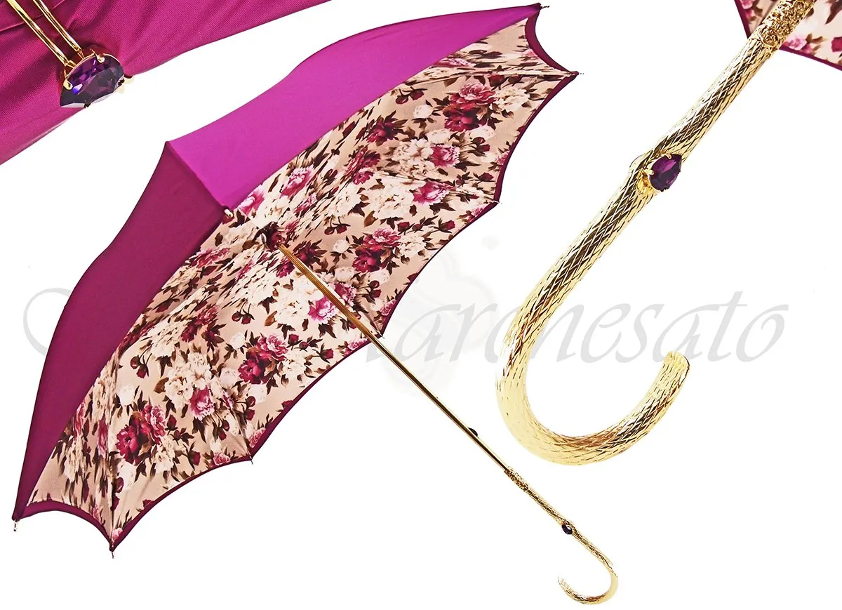 Flowered Luxury Ladies Umbrella