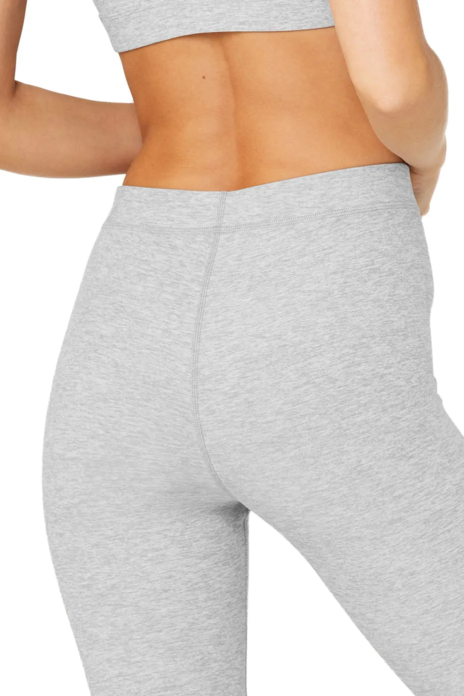 Graphic High-Waist Alosoft Flow Legging - Zinc Heather/White