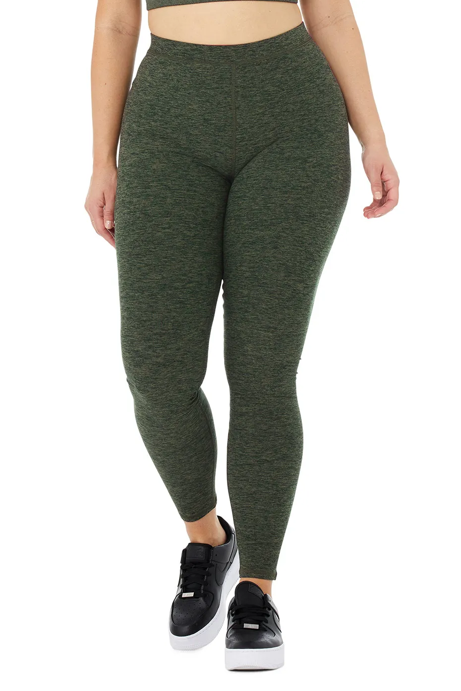 High-Waist Alosoft Flow Legging - Hunter Heather