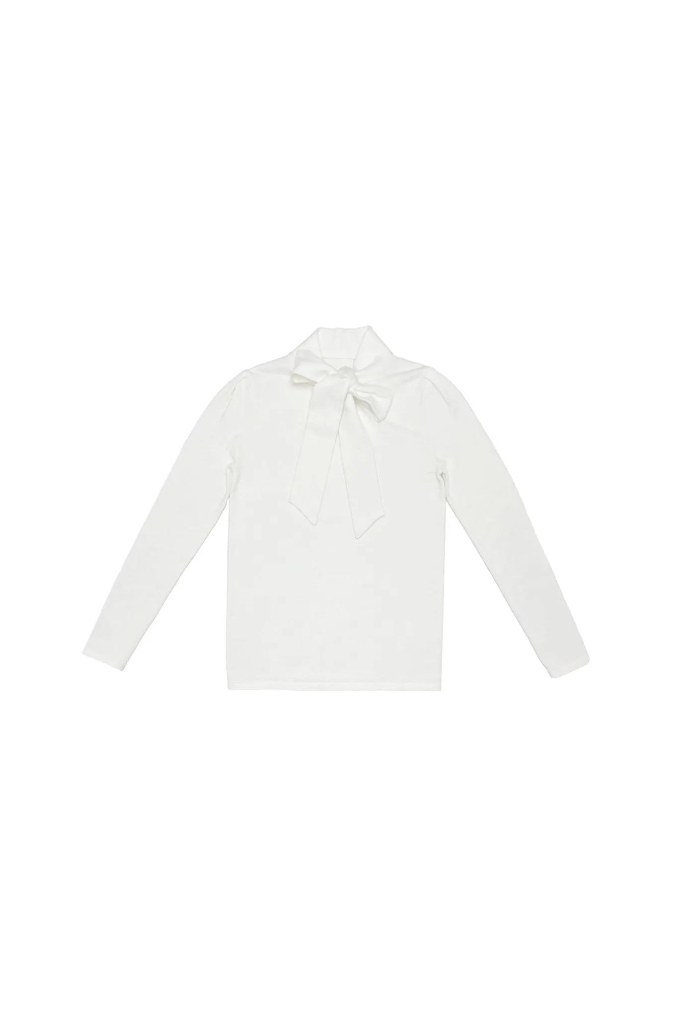 Ivory Bow Neck Sweater