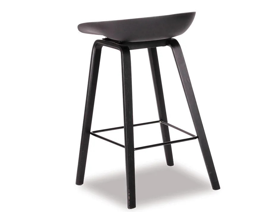 Kobe Stool - Black - Black Shell