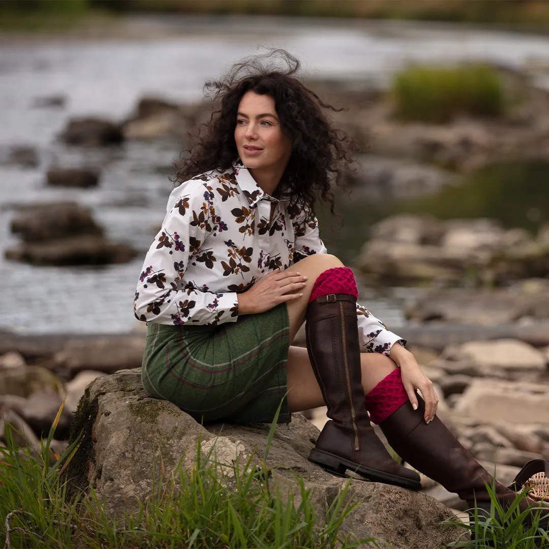 Lady Rannoch Socks - Mulberry by House of Cheviot