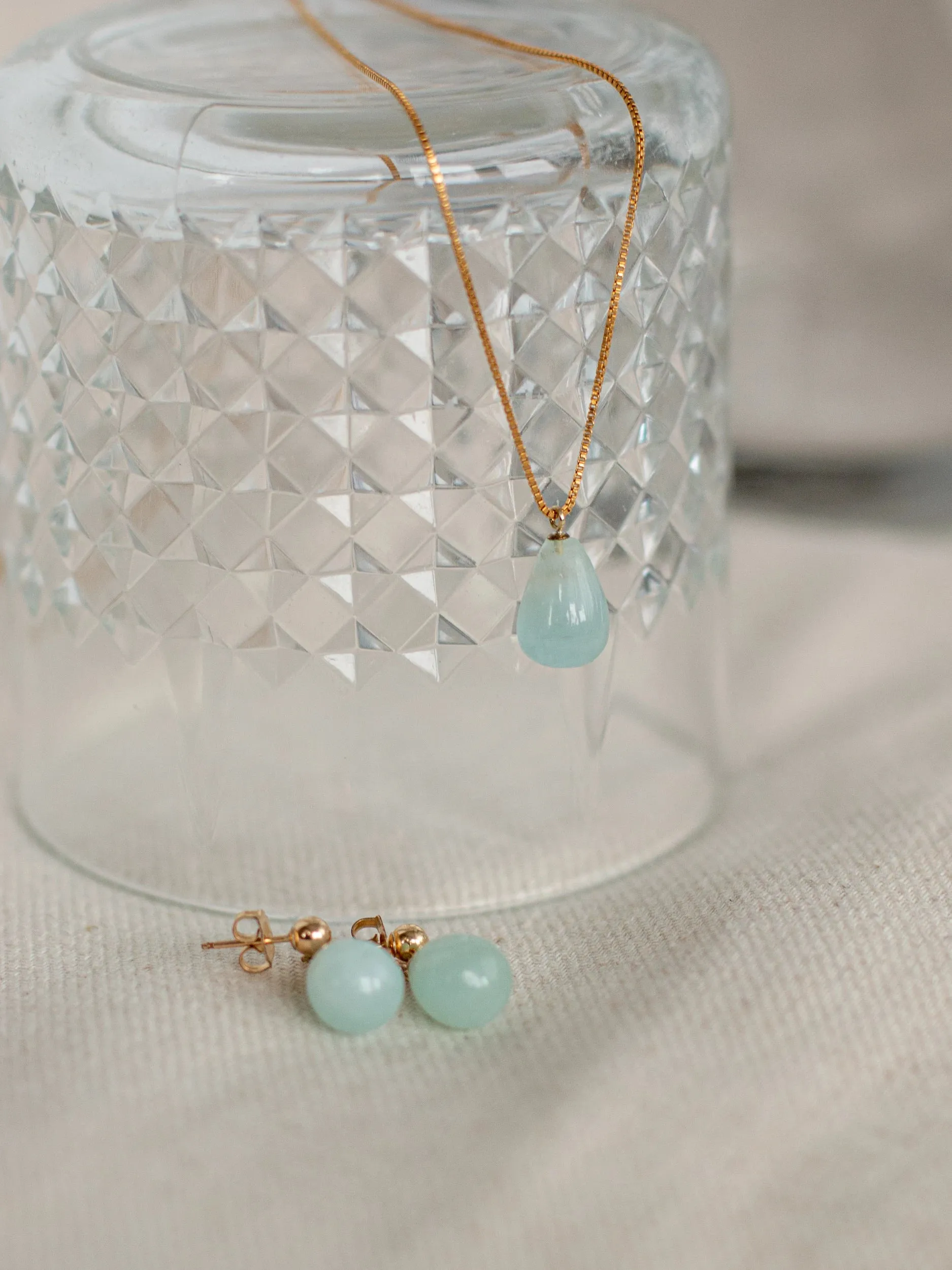 March Aquamarine Necklace