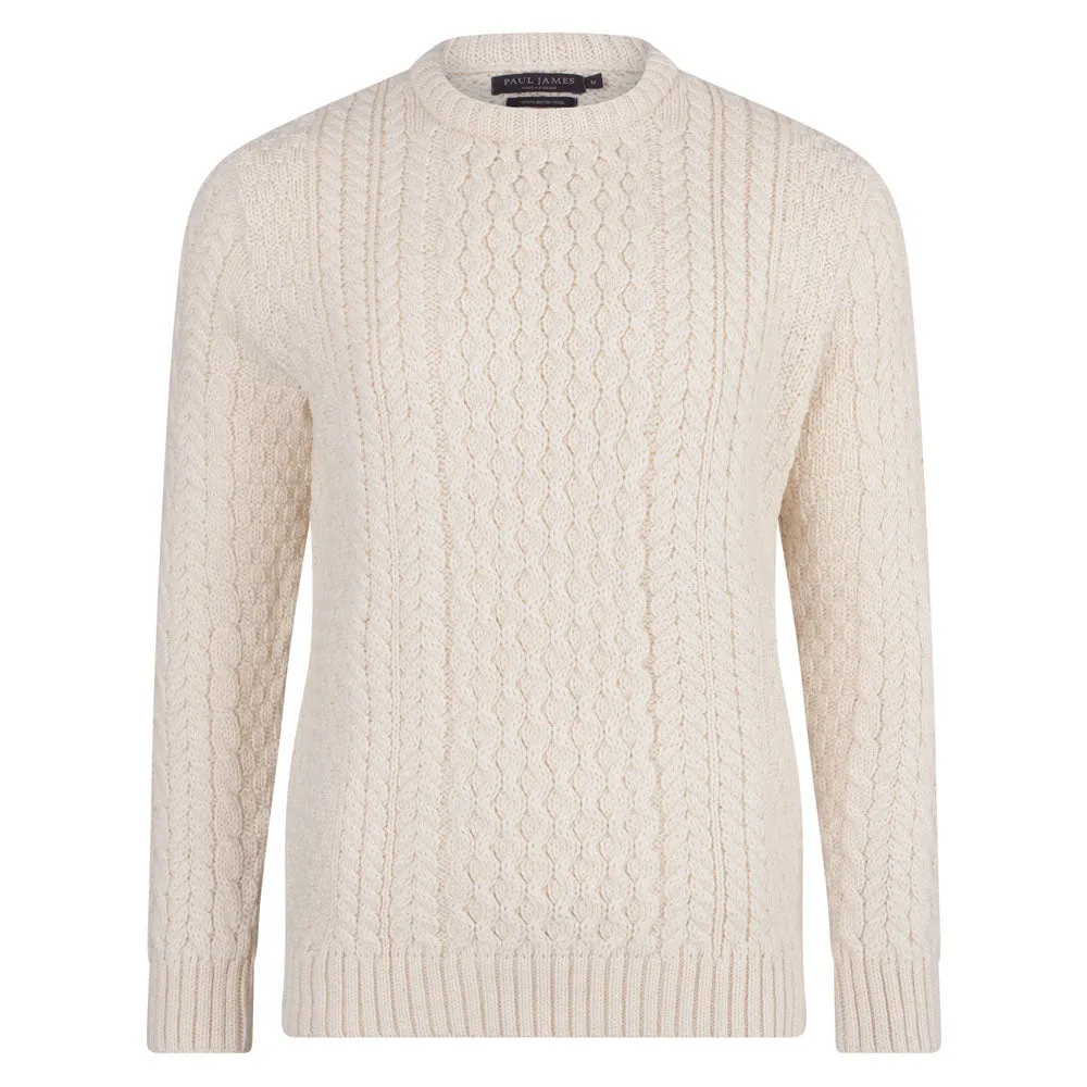 Mens Fisherman's British Wool Cable Jumper