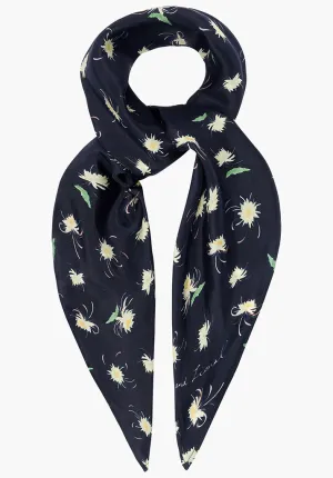 Mina Moonflower Headscarf In Navy