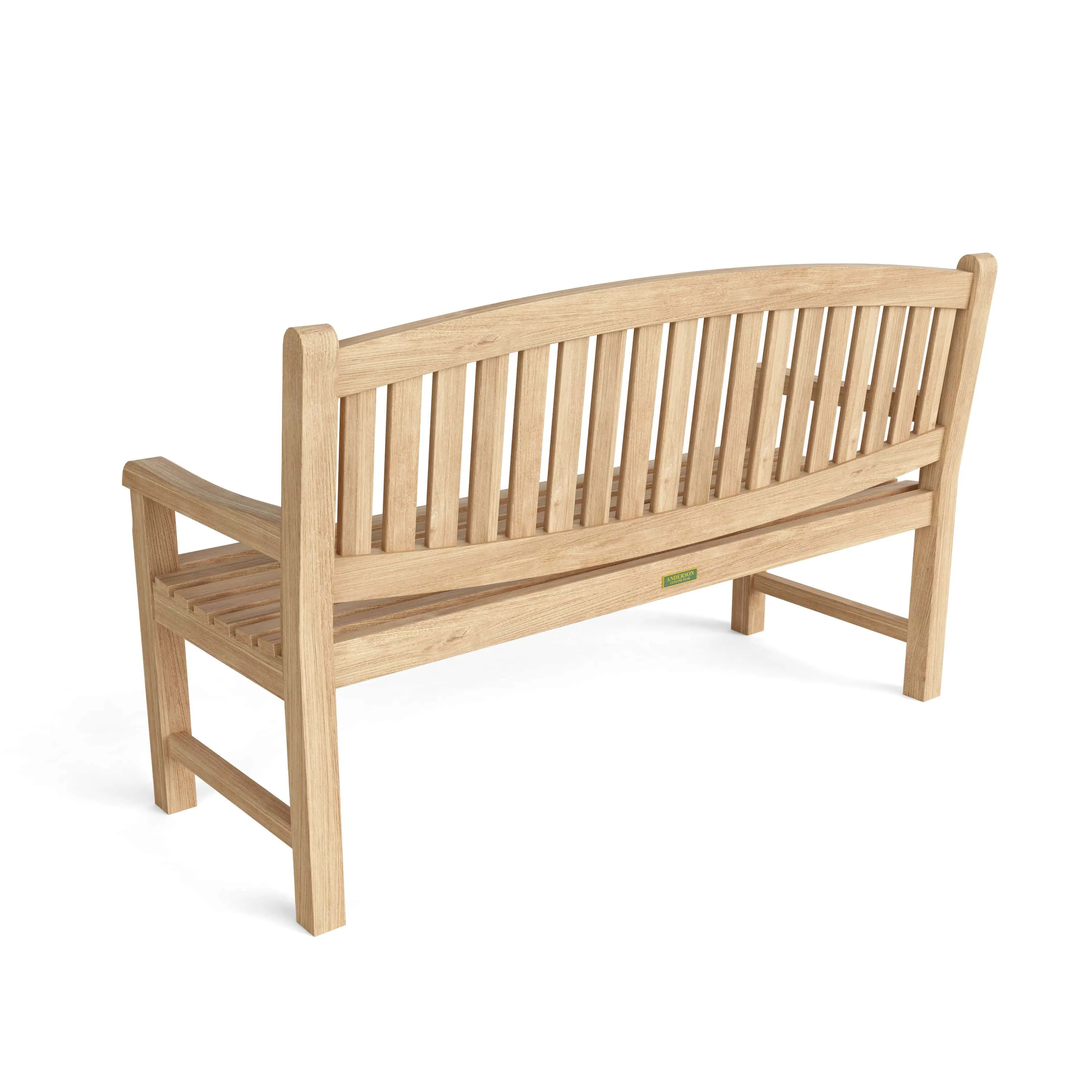 Noteworthy Kingston 3-Seater Bench, 35 H x 59 W x 23 L, Crafted In Teak & Sanded Smooth To Natural Form, Arrives In 5 - 9 Working Days.