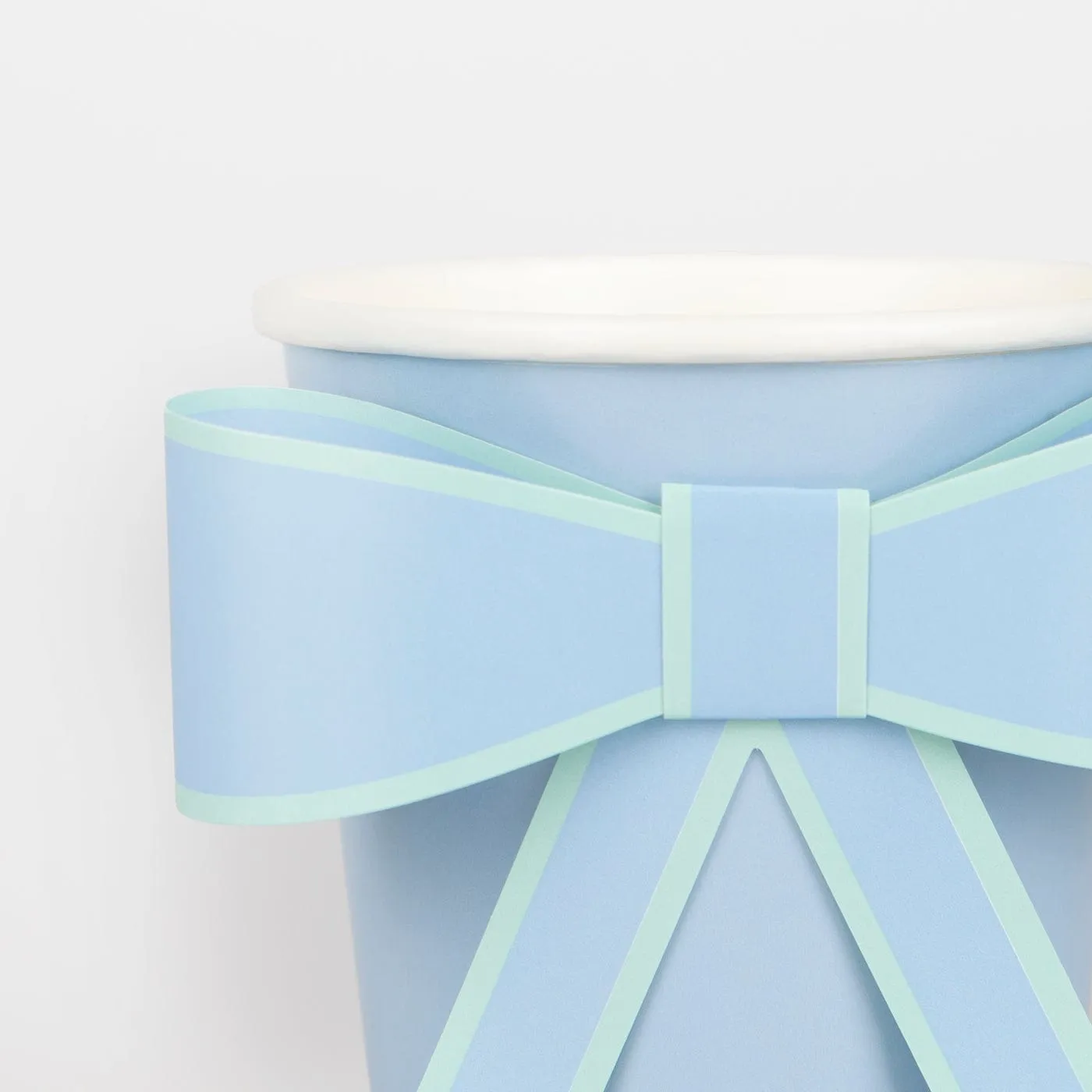 Pastel Bow Party Cups x 8