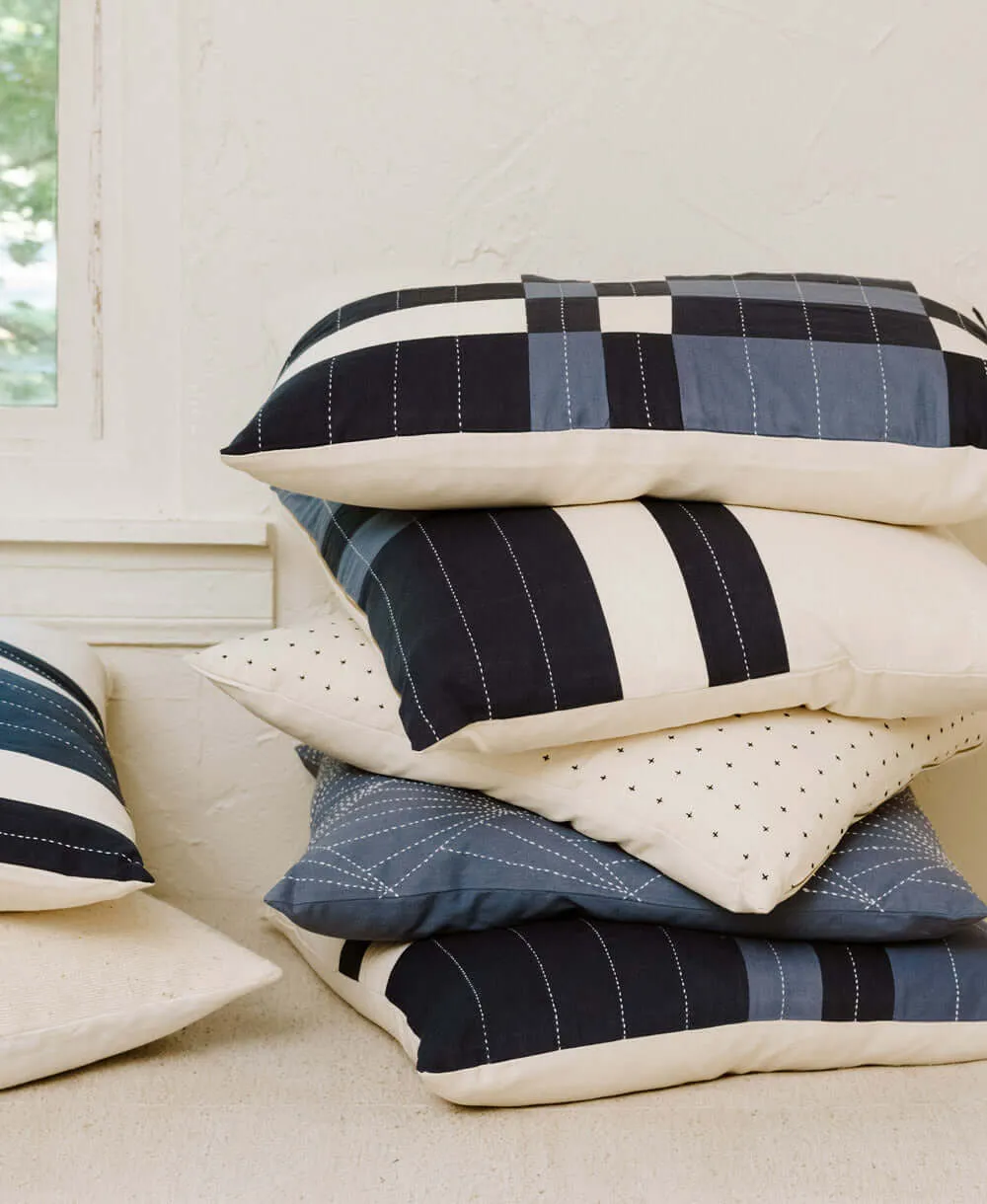 Patchwork Plaid Throw Pillow