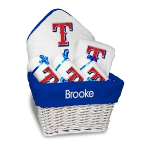 Personalized Texas Rangers Medium Basket - 6 Items