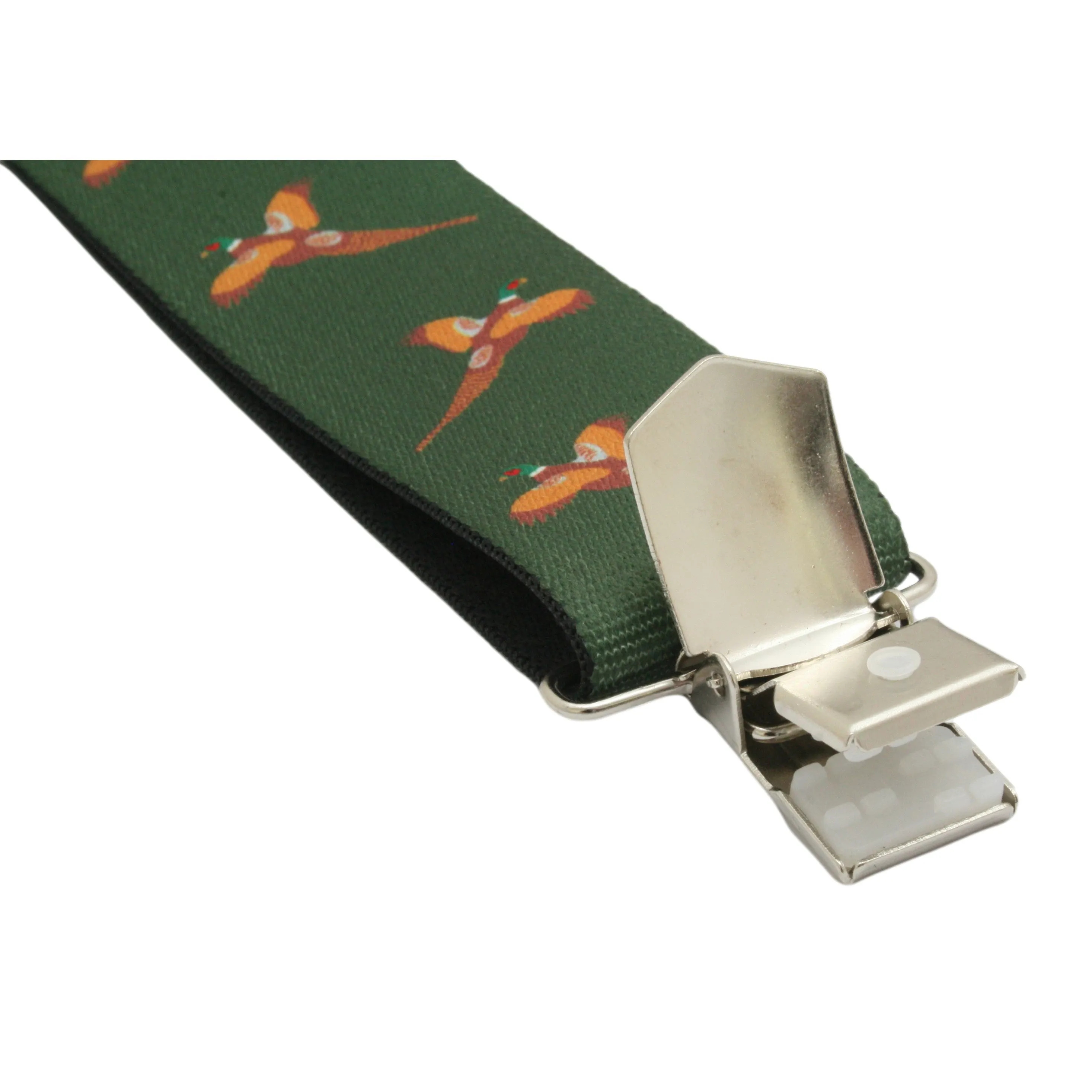 Pheasant Braces & Tie Set In Green