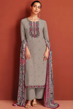 Premium Crepe Printed Suit with Printed Chinon Chiffon Dupatta