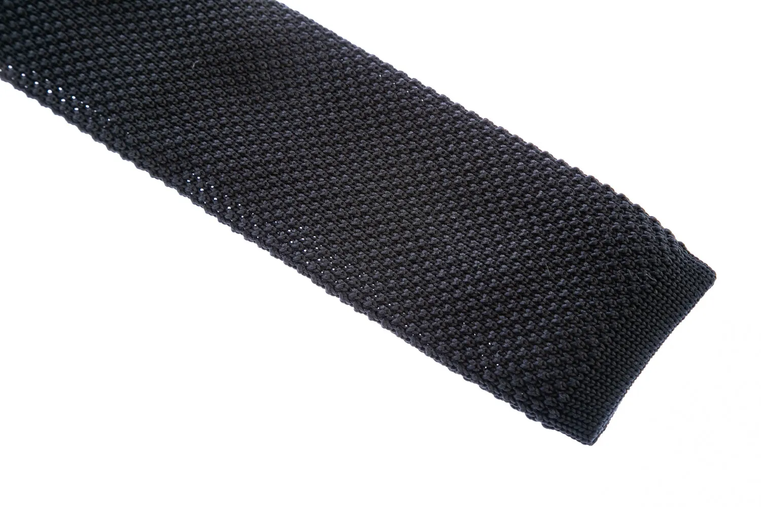 Remus Uomo Knitted Tie in Black