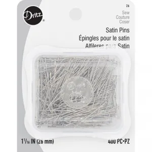 Satin Pins Size 17 - 1 1/16" - 400 Pcs