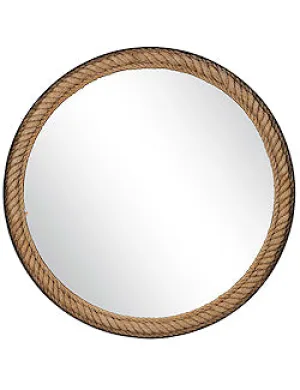 Seafarer's Nautical Rope Framed Mirror