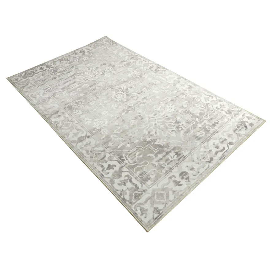 Shay Beige Machine Washable Large Polyester Indoor Rug