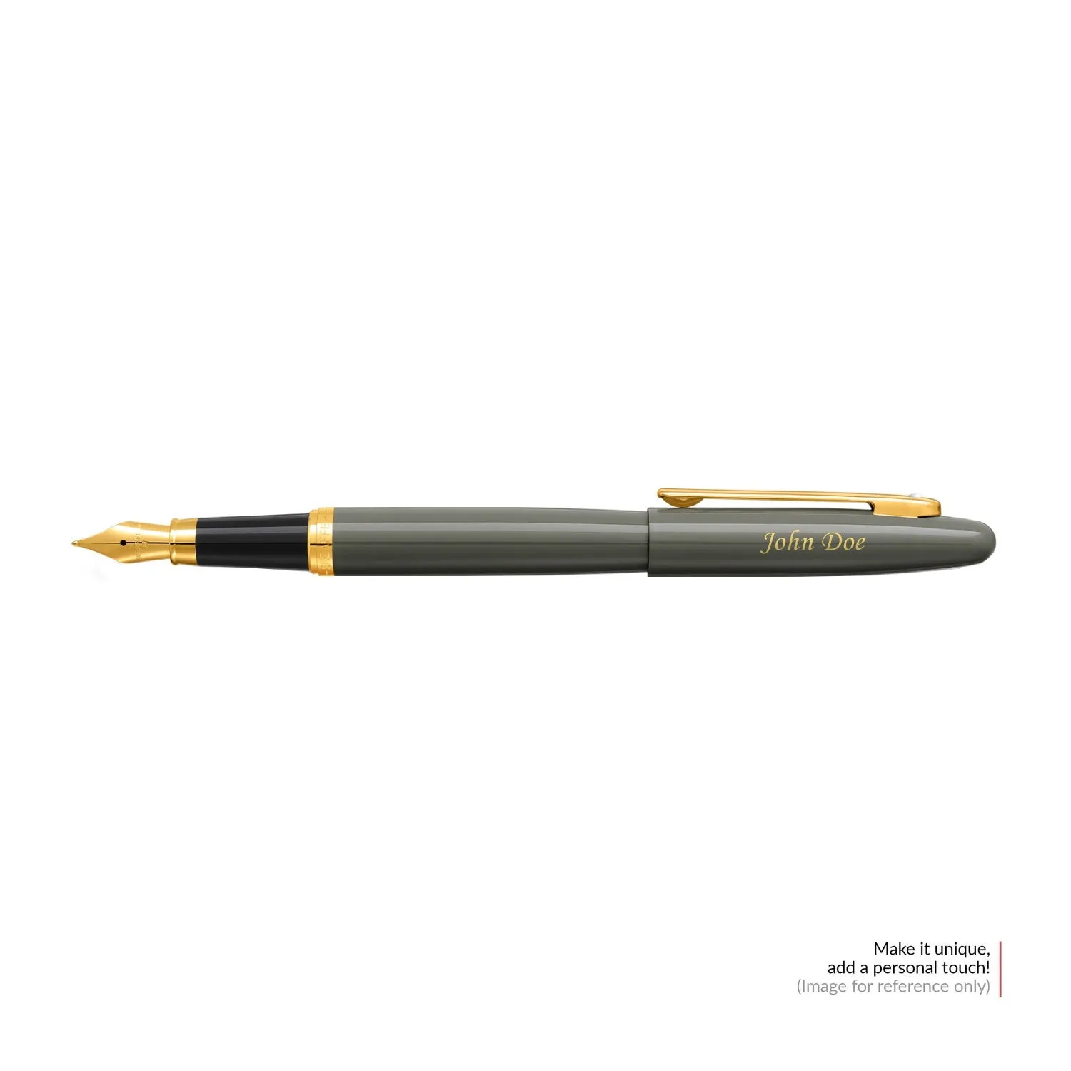 Sheaffer® VFM 9427 Glossy Light Gray Fountain Pen With PVD Gold-Tone Trim - Medium