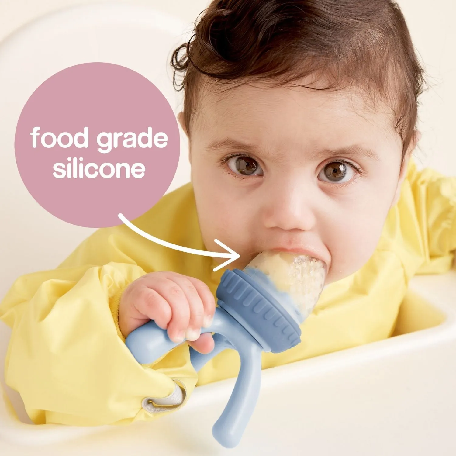 Silicone Fresh Food Feeder Sage Green