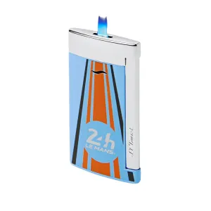 S.T. Dupont Slim 7 Le Mans Orange and Chrome Flat Flame Lighter